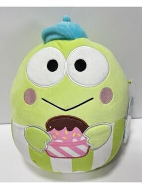 Squishmallow Hello Kitty & Keroppi Cupcake Plush Sanrio HTF 2024 Collectible